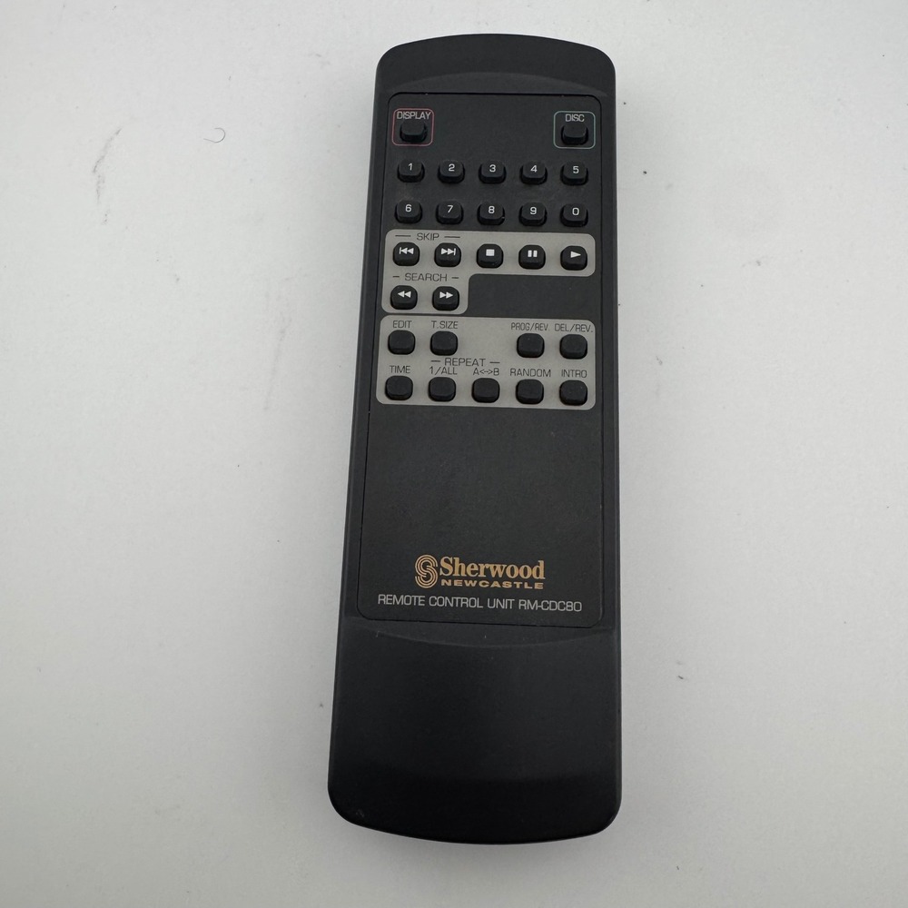 Sherwood Newcastle Remote Control RM-CDC80 Black CD Player Replacement Unit